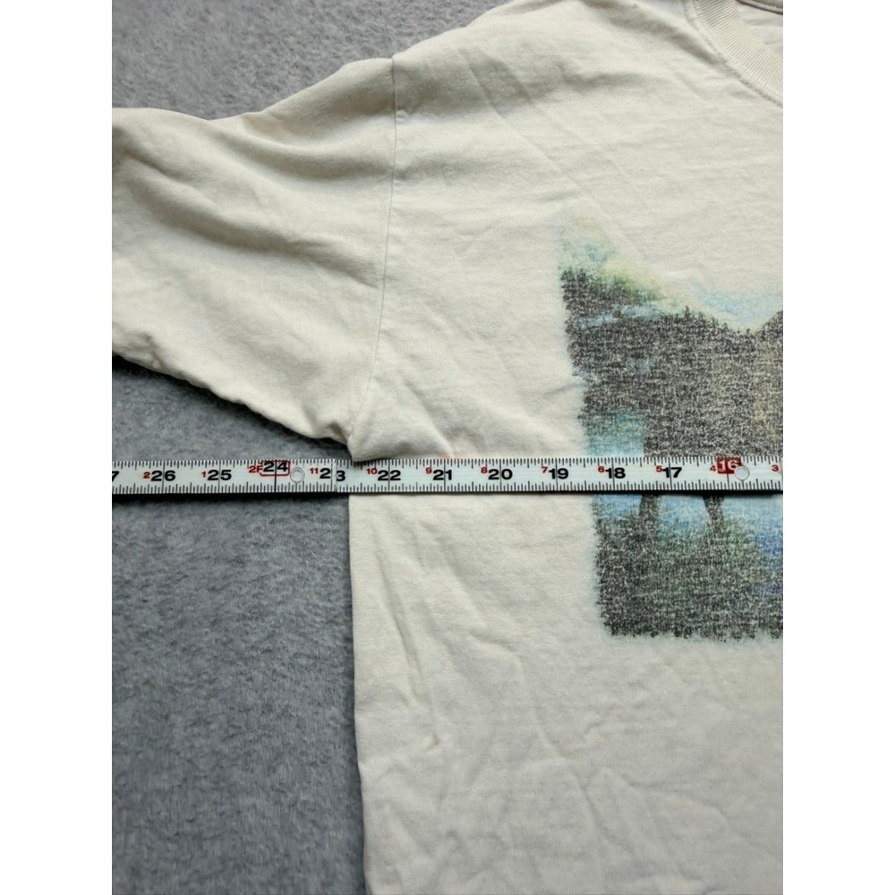 Vintage Anvil Durango Colorado Moose Graphic T-Shirt Mens XL Cream 90s USA - Picture 4 of 7